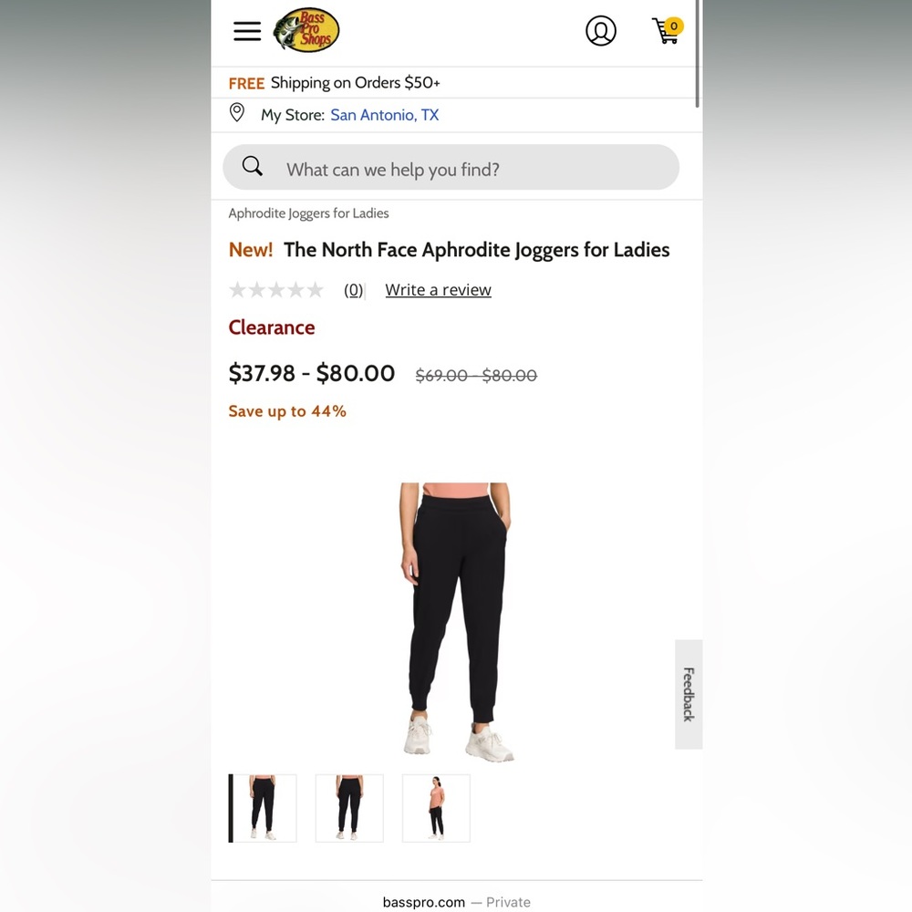 THE NORTH FACE BLACK JOGGERS ~ size xs